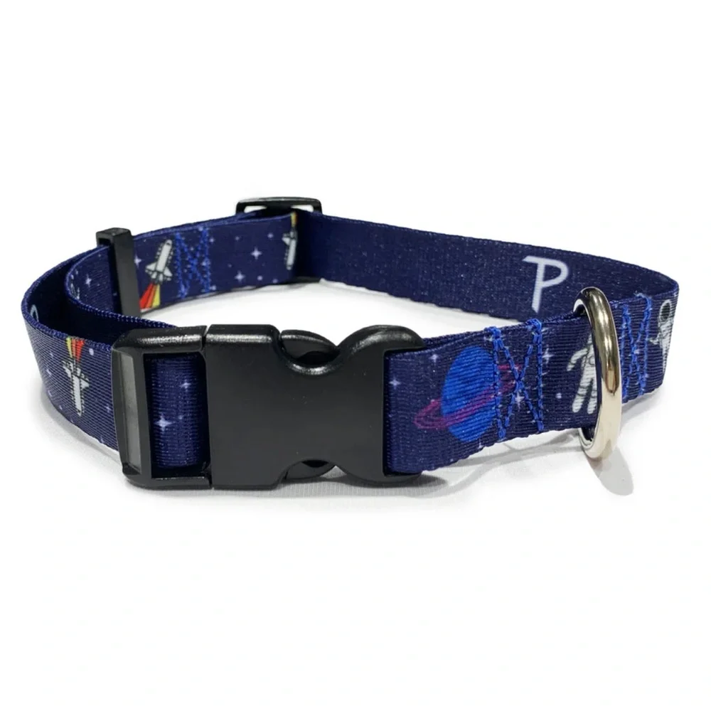Perri’s Pet Products Space Moon Astronaut Adjustable Dog/Cat Collar Small